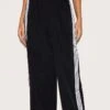 Prettylittlething Black Shell Bow Detail Track Pants