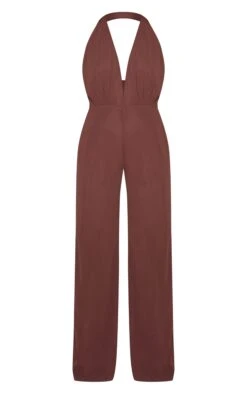 Prettylittlething Chocolate Chiffon Plunge Neck Bead Detail Jumpsuit 9 Prettylittlething Chocolate Chiffon Plunge Neck Bead Detail Jumpsuit -Pretty Little Thing Shop 768998346d8c631d56ff3a17673f257c87b03a09 CNM7309 5 chocolate chiffon cowl neck bead detail jumpsuit
