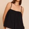 Prettylittlething Black Chiffon Strappy Puff Ball Top -Pretty Little Thing Shop 768b0debaf87bd01c56e53777609d97c6a610bfe CNN1114 1 black chiffon strappy puff ball crop top