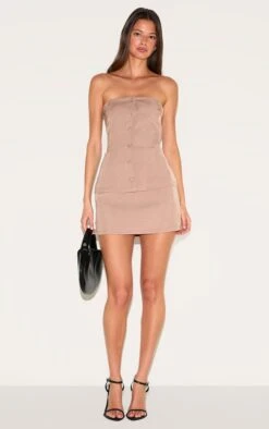 Prettylittlething Mushroom Bandeau Vest Detail Bodycon Dress -Pretty Little Thing Shop 77ab0218a7c494a8651771b4db4e3cce748dafa7 CNM0533 3 mushroom bandeau waistcoat detail bodycon dress