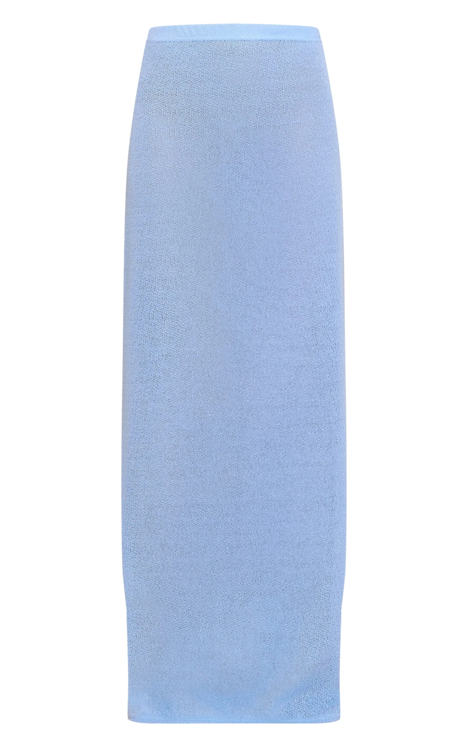 Prettylittlething Sky Blue Textured Knit Look Maxi Skirt 5 Prettylittlething Sky Blue Textured Knit Look Maxi Skirt - Image 5