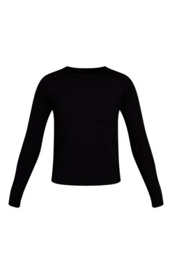 Prettylittlething Black Long Sleeve Fine Knit Top -Pretty Little Thing Shop 7851423f335f8043725b0f5bb92d27a7c9a41b50 CNN7027 5 black long sleeve fine knit top