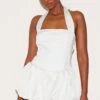 Prettylittlething White Satin Halter Neck Puffball Romper 11 Prettylittlething White Satin Halter Neck Puffball Romper -Pretty Little Thing Shop 78b1962c4a77fbea4d2340c76a9d44dc49c2a257 CNL9240 1 white satin halter neck puffball playsuit