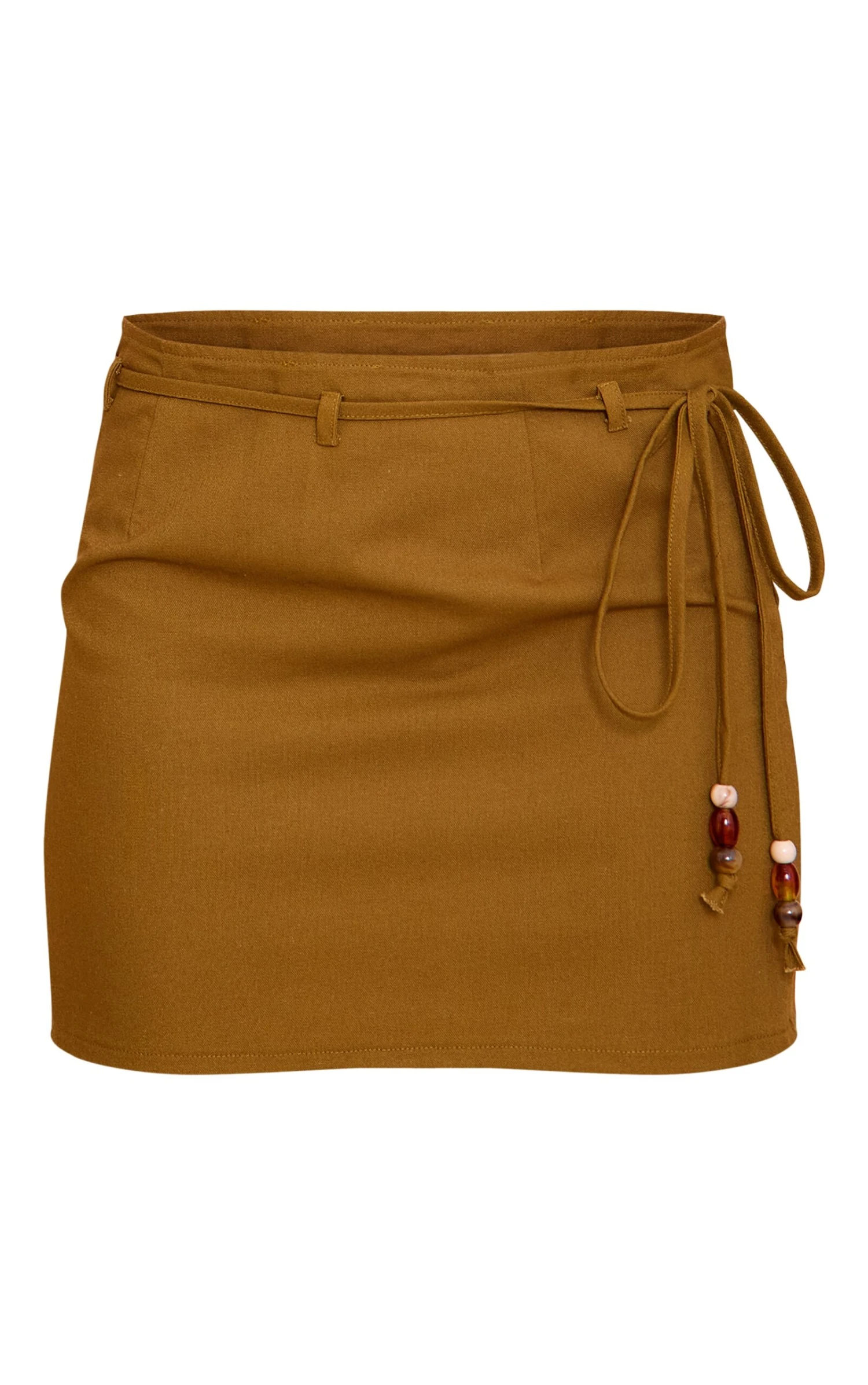 Prettylittlething Olive Trim Detail Asymmetric Mini Skirt 6 Prettylittlething Olive Trim Detail Asymmetric Mini Skirt - Image 6