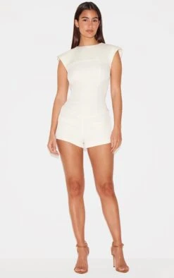 Prettylittlething Cream Tailored Woven Boatneck Cap Sleeve Romper 7 Prettylittlething Cream Tailored Woven Boatneck Cap Sleeve Romper -Pretty Little Thing Shop 7a77ed04da0e34cb8eb50e28735e7842a005a5d0 cnl9267 3