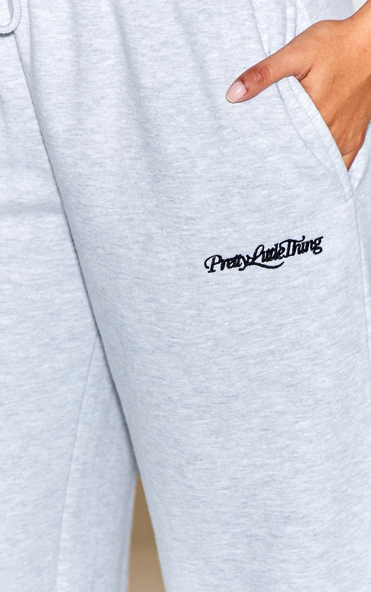 Ash Grey Prettylittlething Wide Leg Sweatpant 4 Ash Grey Prettylittlething Wide Leg Sweatpant - Image 4