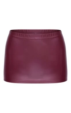 Prettylittlething Burgundy Faux Leather Micro Mini Skirt -Pretty Little Thing Shop 7a9ede16cbf125096bc3daf80307cad54c495623 cnl3828 6
