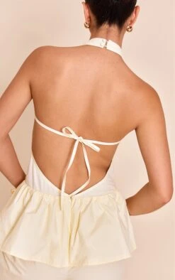 Prettylittlething Lemon Woven Peplum Hem Jumpsuit -Pretty Little Thing Shop 7b36963bb1b2c7e313063b9a32d03e7889164252 CNN5511 4 lemon woven peplum hem jumpsuit