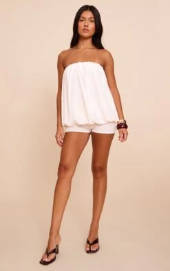 Prettylittlething Cream Textured Bandeau Puffball Romper 6 Prettylittlething Cream Textured Bandeau Puffball Romper -Pretty Little Thing Shop 7bd4978d3f37ca349d6e363d87672b908d3aeb69 CNN7793 3 cream textured bandeau puffball playsuit