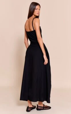 Prettylittlething Black Braided V Waist Midaxi Dress -Pretty Little Thing Shop 7d032704996e6a72b59eb4b32b13fbed4df884a9 CNM3551 2 black braided v waist midaxi dress