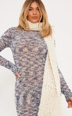 Prettylittlething Blue Confetti Knit Long Sleeve Maxi Dress -Pretty Little Thing Shop 7d152a7fa744b94cbc3eb626c2e96129e32793e7 cng7757 4