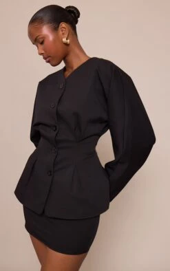 Black Woven Tailored Micro Mini Skirt -Pretty Little Thing Shop 7e1397db1f0eb7ed9f41a0cb2ccececdeb2051f3 CNO2393 4 black woven tailored micro mini skirt