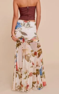 Prettylittlething Cream Printed Mesh Overlay Maxi Skirt -Pretty Little Thing Shop 7e24e27e02693a1ca8c42f322b59cff557837525 CNN8255 3 cream printed mesh overlay maxi skirt