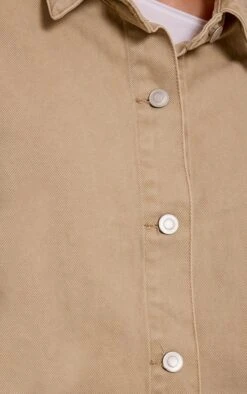 Prettylittlething Sand Balloon Sleeve Curved Hem Denim Shirt -Pretty Little Thing Shop 8099f87378dddd7056b72ee1b05e70145985dbb4 CNN2889 4 sand balloon sleeve curved hem denim shirt