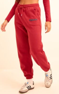 Prettylittlething Cherry Red PLT Studio Archive Puff Print Drawstring Cuffed Sweatpants -Pretty Little Thing Shop 81ca7d84df5de1059fb20b363903dc2819c5f717 cnk0907 2