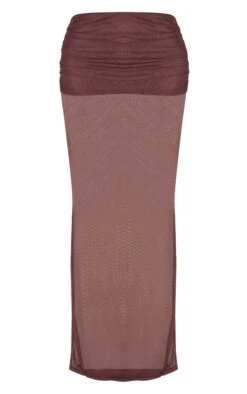Prettylittlething Chocolate Mesh Overlay Maxi Skirt -Pretty Little Thing Shop 823f7478ee6764870f0239d9fffe8bbd30a11615 CNM7954 5 chocolate mesh overlay maxi skirt