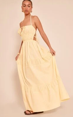 Prettylittlething Lemon Ruched Backless Strappy Maxi Dress -Pretty Little Thing Shop 828cd8f4a23d4eb3976569020f848df38e278173 CNN7861 3 lemon ruched backless strappy maxi dress