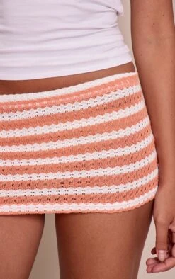 Peach Striped Textured Jersey Mini Skirt -Pretty Little Thing Shop 82ce17b9efa4599b438e9319815279efcd805b9e CNN9247 5 peach striped textured jersey mini skirt