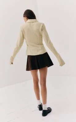 Prettylittlething Chocolate Faux Suede Pleated Mini Skirt -Pretty Little Thing Shop 8306a6aea19fa764636715c35c45b605de82bef2 CNM0629 3 chocolate faux suede pleated mini skirt
