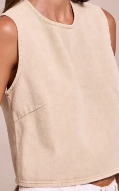 Prettylittlething Washed Stone Round Neck Boxy Denim Top -Pretty Little Thing Shop 835e1ff82462dafff2fe9578b4b0d5dd115fc0d4 CNN2168 4 washed stone round neck boxy denim top