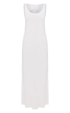 Prettylittlething White Textured Scoop Neck Maxi Dress -Pretty Little Thing Shop 83d33f4259224bb32de07b5c2cf84338215f7579 CNN0063 5 white textured scoop neck maxi dress