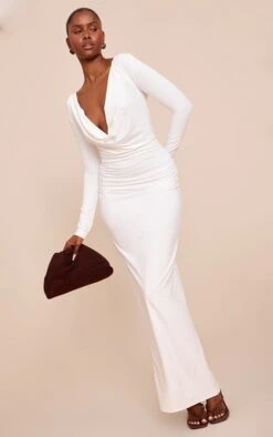 Prettylittlething Cream Soft Touch Cowl Neck Long Sleeve Maxi -Pretty Little Thing Shop 840e06af1c53d674f1addb5c7ff80cfd2fd1ae9f CNN5450 3 cream soft touch cowl neck long sleeve maxi