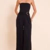 Prettylittlething Black Woven Bandeau Belt Detail Straight Leg Jumpsuit -Pretty Little Thing Shop 842704a59a923dd89d7574874abfbc33c189909f CNO3059 1 black woven bandeau belt detail straight leg jumpsuit