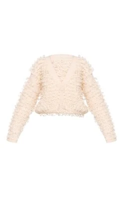 Prettylittlething Cream Loop Knit V Neck Button Up Cardigan -Pretty Little Thing Shop 843ed249c7c9b1f2a59f8167e03bbb88b7517ef1 cnj6272 5