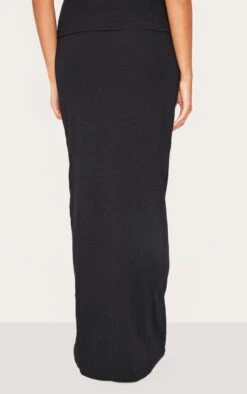 Prettylittlething Black Ribbed Maxi Mid Rise Skirt -Pretty Little Thing Shop 84a5564b20a8e2ef402afb3180bfe4f3fcffe40e CNL4934 3 black ribbed detail mid rise maxi skirt