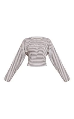 Prettylittlething White Ribbed Stripe Oversized Slouchy Long Sleeve Top -Pretty Little Thing Shop 8541c411b3381b0aee0a0cbcc2164c8da197ef13 CNO5887 5 white ribbed stripe oversized slouchy long sleeve top