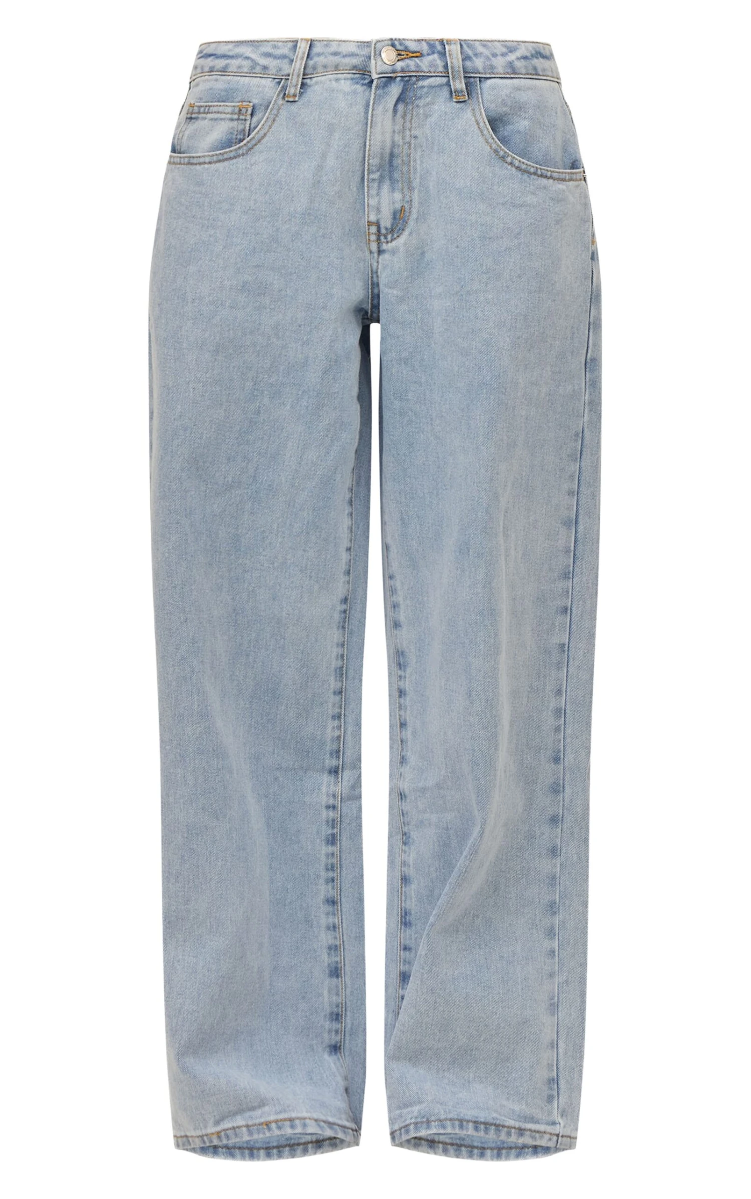 Prettylittlething Light Blue Low Rise Wide Leg Jeans 5 Prettylittlething Light Blue Low Rise Wide Leg Jeans - Image 5