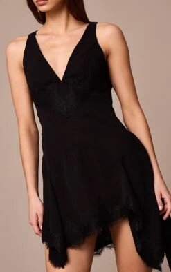 Prettylittlething Black Chiffon Sheer Lace Trim Plunge Bodycon Dress 8 Prettylittlething Black Chiffon Sheer Lace Trim Plunge Bodycon Dress -Pretty Little Thing Shop 867f8b2113d666c16a7a83275ab488f072852550 CNM4357 4 black chiffon sheer lace trim plunge bodycon dress