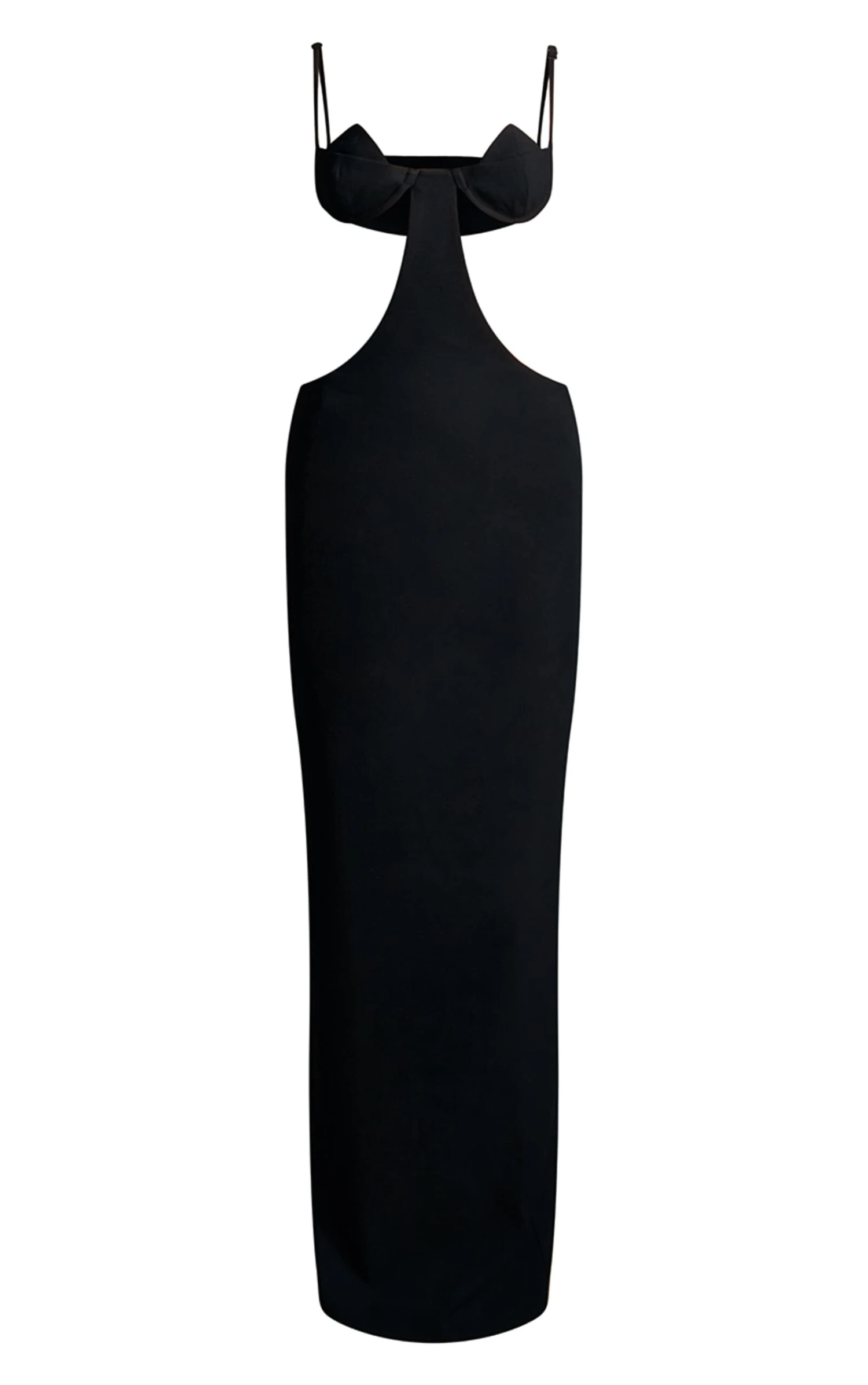 Prettylittlething PLT Label Black Extreme Cut Out Bust Detail Tailored Maxi Dress 5 Prettylittlething PLT Label Black Extreme Cut Out Bust Detail Tailored Maxi Dress - Image 5