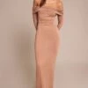 Prettylittlething Taupe Soft Touch Jersey Bardot Maxi Dress -Pretty Little Thing Shop 8714b7f579fb6f3fe3ae29de8a069ce557452336 CNO3504 1 taupe soft touch jersey bardot maxi dress