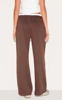 Prettylittlething Chocolate Boxer Waistband Wide Leg Sweat Sweatpants -Pretty Little Thing Shop 87c63c8001bd7da0f5b318f6194405bbf60a62ac CNL3839 3 dark grey boxer waistband wide leg sweat joggers