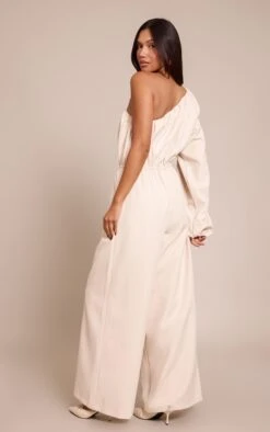 Prettylittlething Cream Woven Aysmetric Sintched Waist Jumpsuit -Pretty Little Thing Shop 880aba7a7e010088a0a26bbdf72803783a97e146 CNO3082 2 cream woven aysmetric sintched waist jumpsuit