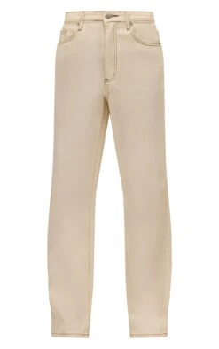 Prettylittlething Ecru High Waist Straight Leg Jeans -Pretty Little Thing Shop 8828b1c6c5102e720c3ea457a73fe65b3ad8245d CNL8886 5 ecru high waist straight leg jeans