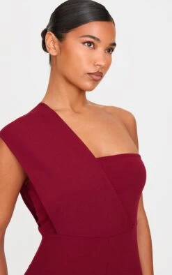 Prettylittlething Burgundy One Shoulder Drape Detailed Jumpsuit -Pretty Little Thing Shop 8836dab5cac77cf36cefb1cbd437160e0812ec16 cnl0550 4