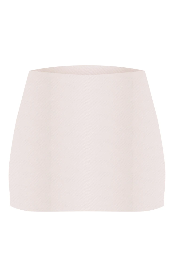 Prettylittlething White Tailored Mini Skirt 6 Prettylittlething White Tailored Mini Skirt - Image 6