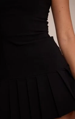 Prettylittlething Black Stretch Woven Frill Hem Shift Dress -Pretty Little Thing Shop 88e8d142a4e187200bd1f4346c8e0c37caf2c115 CNO6432 4 black stretch woven frill hem shift dress