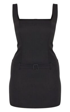 Prettylittlething Black Scoop Neck Belted Shift Dress -Pretty Little Thing Shop 8a90ff13c4014f3c18cc360625458606952f50fc CNM1511 5 black scoop neck belted shift dress