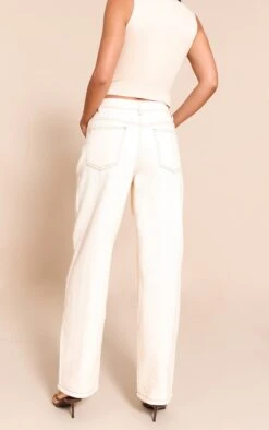 Prettylittlething Ecru High Waist Boyfriend Jeans 7 Prettylittlething Ecru High Waist Boyfriend Jeans -Pretty Little Thing Shop 8b5cf554e54f713dbb9fe2bd3765562cfa590d2d CNL8884 3 ecru high waist boyfriend jeans