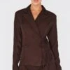 Prettylittlething Dark Chocolate Premium Tailored Woven Wrap Front Romper 11 Prettylittlething Dark Chocolate Premium Tailored Woven Wrap Front Romper -Pretty Little Thing Shop 8b793b9a0d5d9363df5236bdb50ba6382213c93c cnl3638 1