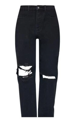 PRETTYLITTLETHING Washed Black Extreme Ripped Hem Boyfriend Jeans -Pretty Little Thing Shop 8b9cd29d82b5cbab77f513cf3ec75df5021da57e cmm4755 5