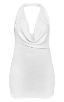 White Cowl Neck Onion Skin Bodycon Dress -Pretty Little Thing Shop 8ce9668abfc1509a13cde927393c4b54574fe394 CNO2563 5 white cowl neck onion skin bodycon dress