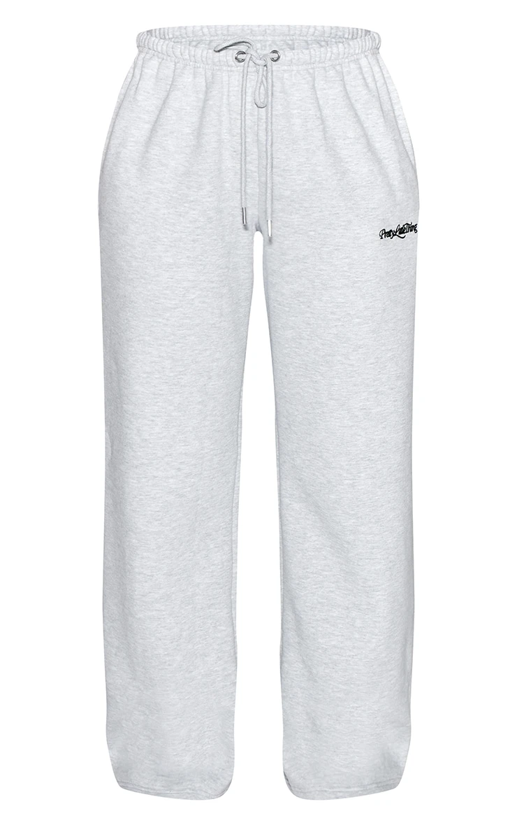 Ash Grey Prettylittlething Wide Leg Sweatpant 5 Ash Grey Prettylittlething Wide Leg Sweatpant - Image 5