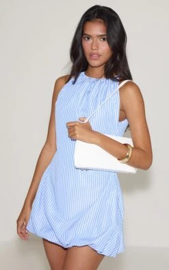 Prettylittlething Blue Striped Boat Neck Puffball Dress 8 Prettylittlething Blue Striped Boat Neck Puffball Dress -Pretty Little Thing Shop 8d4b5ba684e187eff1e3ffb3dcfb0f21dcd185c6 CNM7477 4 blue striped boat neck puffball dress