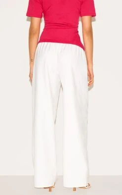 Prettylittlething White Woven Drawstring Low Rise Relaxed Pants -Pretty Little Thing Shop 8d99b402929ae6130058108ebcda052d1c8956d8 CNN2194 3 white woven drawstring low rise relaxed trousers