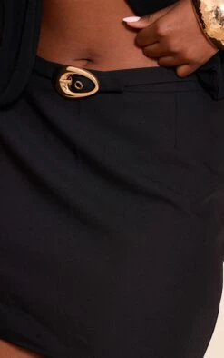 Prettylittlething Black Woven Belted Mini Skirt -Pretty Little Thing Shop 8de4197271c1b7be21c550a73d8acaf75fbae19b CNN7492 5 black woven belted mini skirt