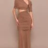 Prettylittlething Taupe Mesh Extreme Ruched Wrap Fishtail Maxi Dress -Pretty Little Thing Shop 8dfca12c5d5c0766c3f3b1f25b6f6e430f81b3db CNM9857 1 taupe mesh extreme ruched wrap fishtail maxi dress